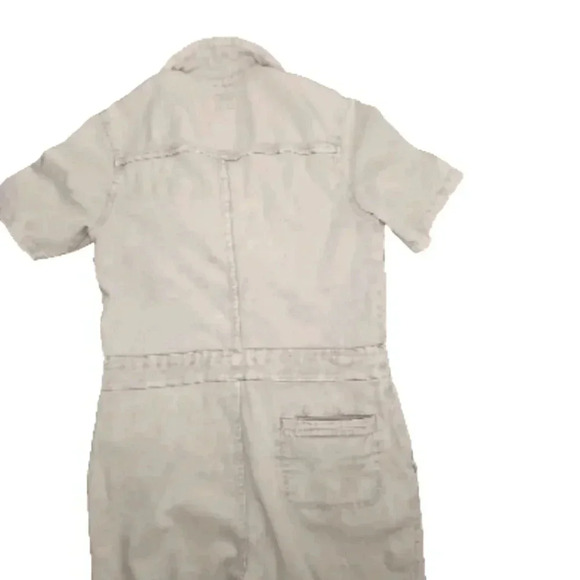 Faherty Womens Light Wash Denim Blythe Short Sleeve Jumpsuit XS - Picture 6 of 16